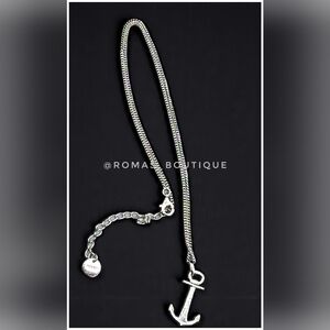 Paul Hewitt Sterling Silver Anchor Necklace